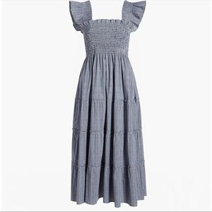 Hill House The Ellie Nap Dress in Tai Check Plaid Pattern Size Small